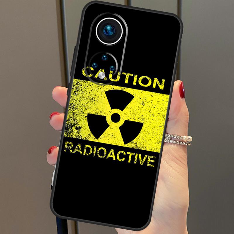 Nuclear Radiation Warning Sign Case For Honor Magic 6 Pro 5 Lite 50 70 90 X6 X7 X8 X9 Honor X6a X7a X8a X9a X8b X9b Cover