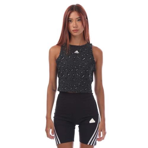 Adidas Dámský/Dámský Crop Top Essentials se zvířecím potiskem