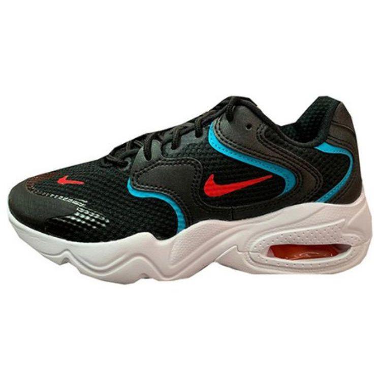 Nike Air Max 2X Round Toe Lace-Up Cushioning Low-Top Running Shoes Women Sneaker Black DC9434-001