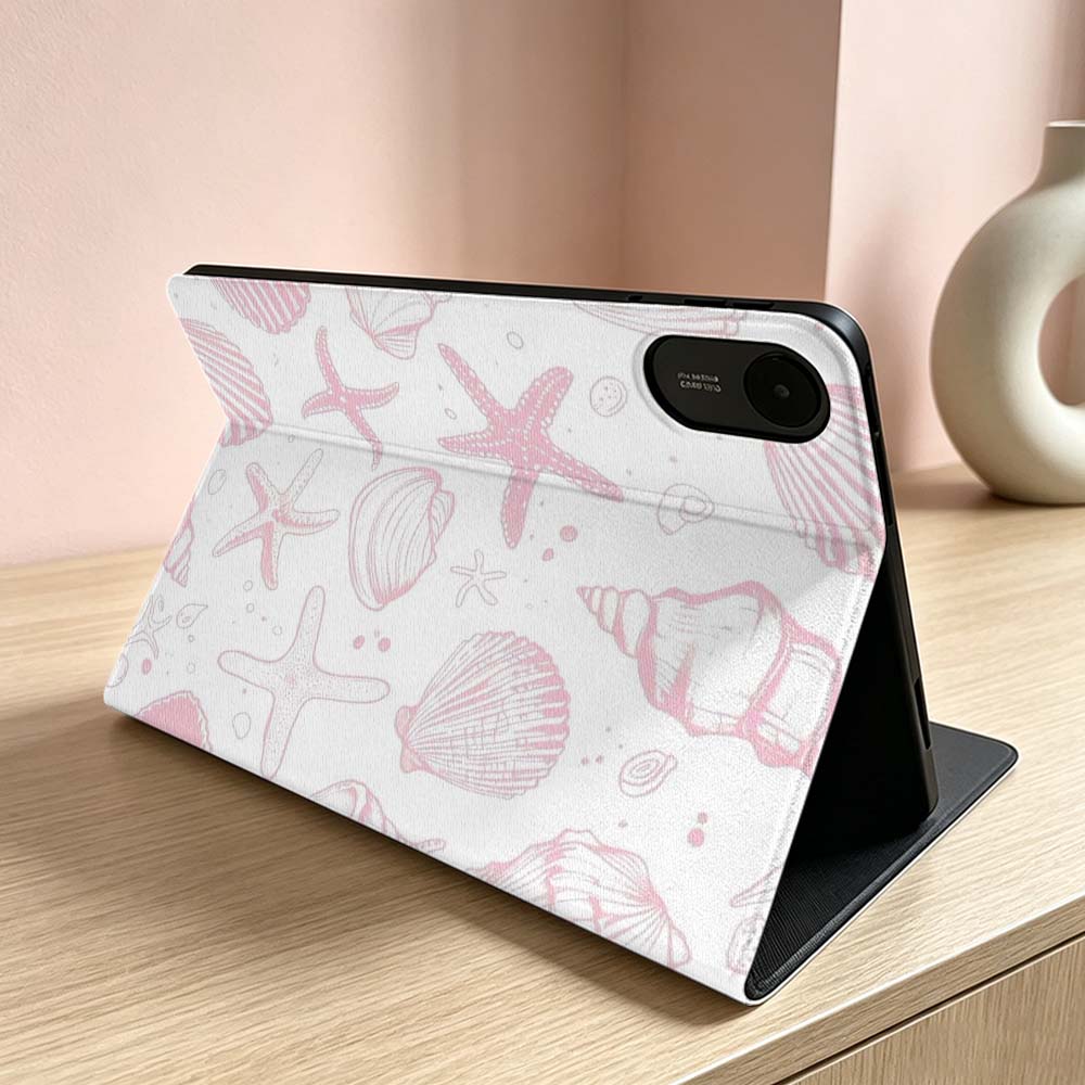 Rosa Seestern Schildkröte Muster Weich Für Xiaomi Redmi Mi Pad 8 7 6 5 4 2 SE K Pro Max Ultra Poco Pad Zoll Tablet Hülle