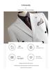 Men's High-End Double-Breasted Striped Slim-Fit Wedding & Business Suit Set