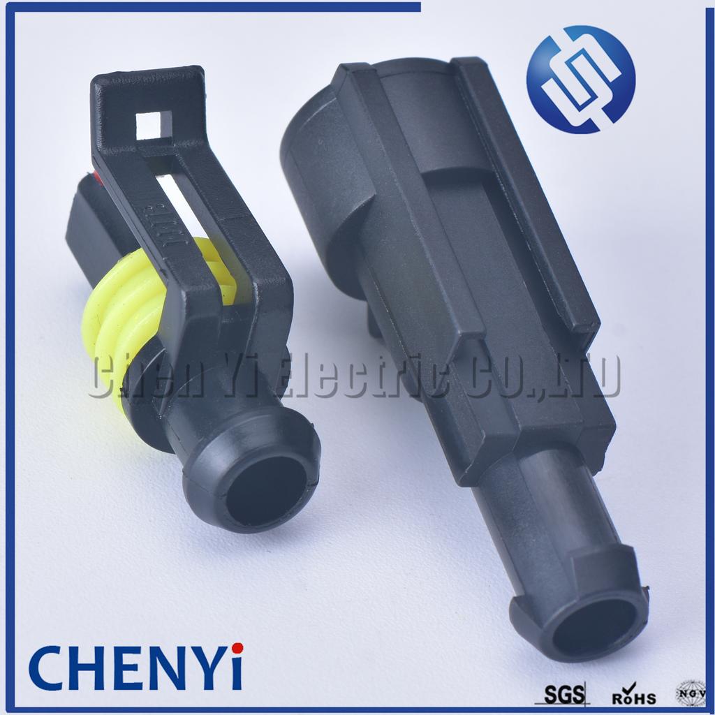 1 Pin Super Sealed Electrical Wire Automotive Connector Male or Female Car Waterproof Plug Kit 282079-1 282103-1