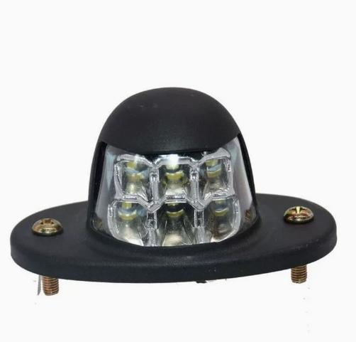 

Motorcycle License Plate Light - 12V 6LEDs Reflector, Trailer Truck Lorry License Plate Light