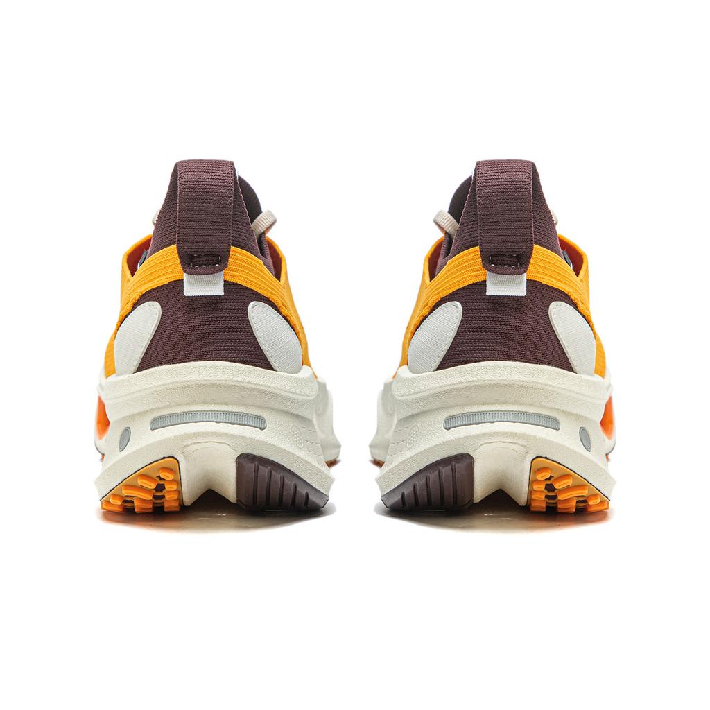 Li Ning Feidian CRC Comfortable Versatile Shock Absorbing Wear Resistant Low Top Running Shoes Unisex Running Shoes Orange Brown AZGU001-1