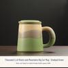 High-Value Ceramic Mug with Tea and Water Separation, Lid, and Filter - Perfect Souvenir or Gift for Annual Meetings