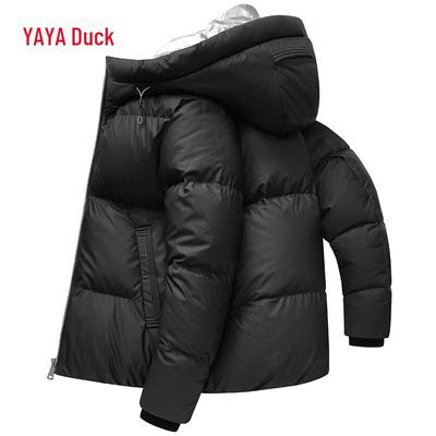 Herren Kapuzen Stepp Daunenjacke