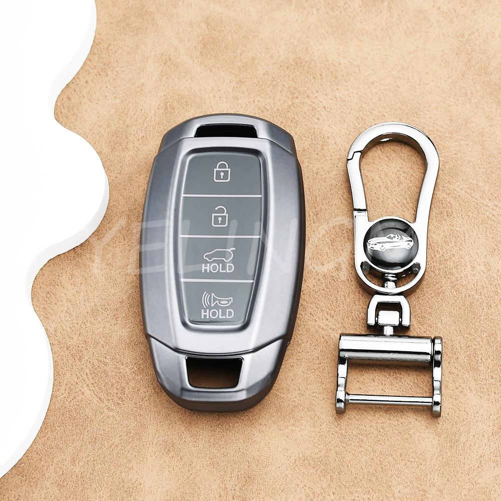 Gun Grey Tpu Protector Car Key Cover Case For Hyundai Accent Azera I30 Ix35 Kona Encino Grandeur Palisade Santa Fe Solaris