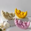 3D Silicone Candle Mold with Moon Rabbit Shape Creative Candle Molds Suitable for Artistic Candle and Soap Creation