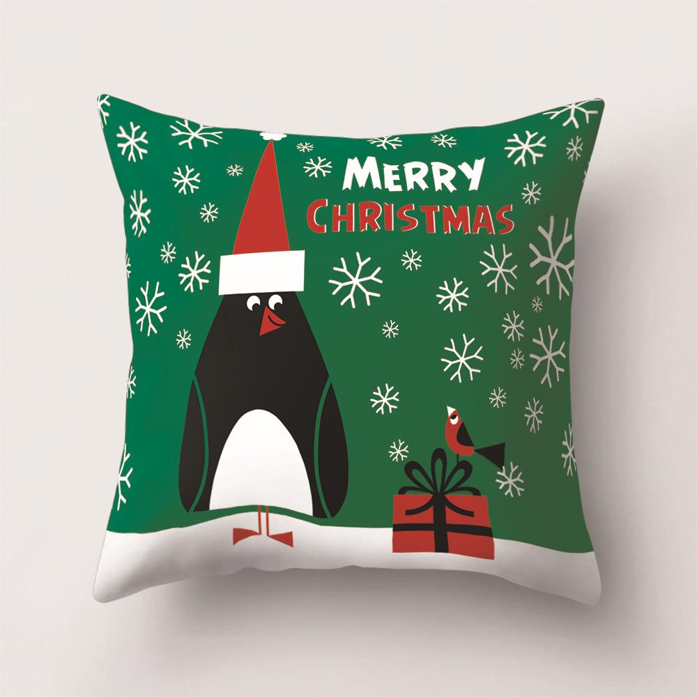 Cartoon Pattern Office Pillow Yiwu Pillowcase Christmas Sofa Pillowcase