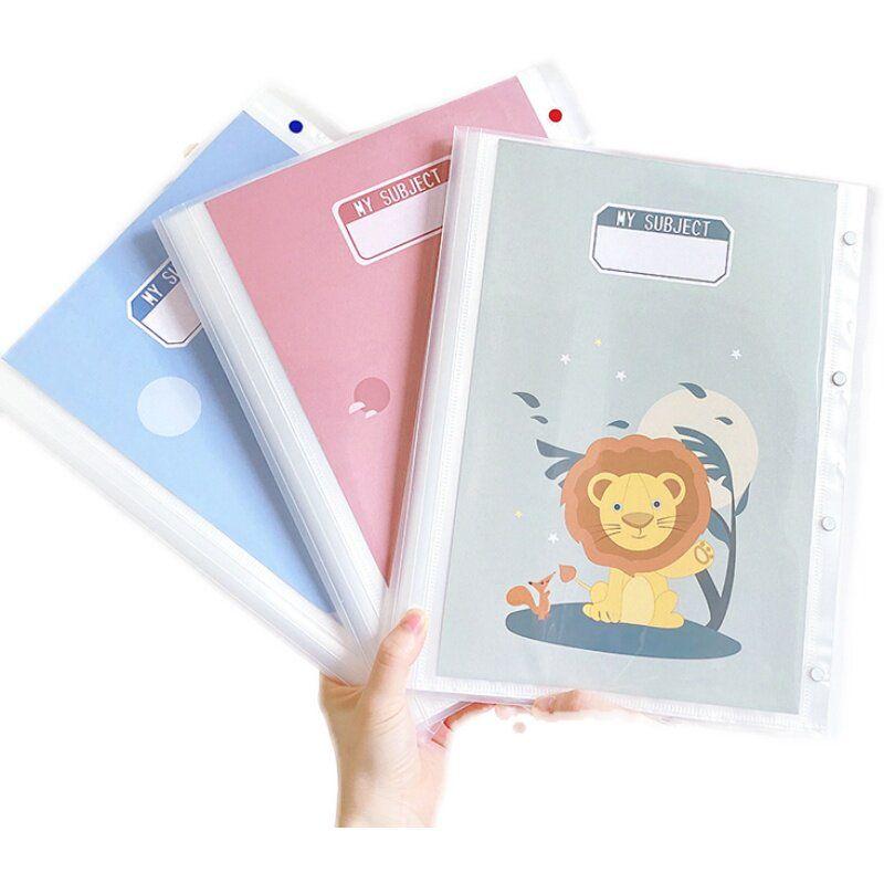 A3 Test Paper Storage Book Folder Transparent Insert Multi-Layer Paper File Bag Storage Cartoon Storage Bag Student