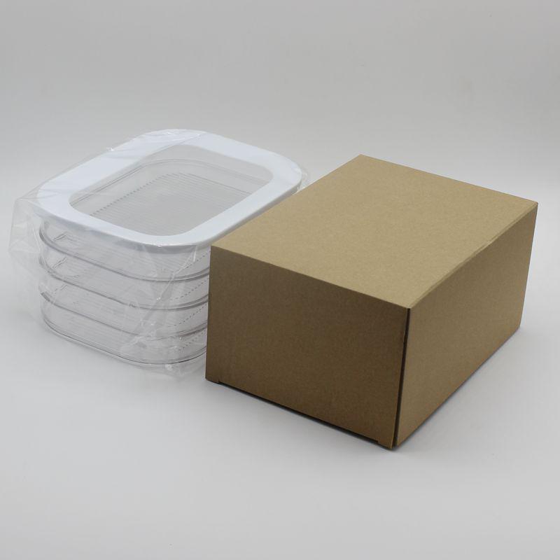 Scatola Trasparente Lavabile in Lavatrice per Alimenti, Transfrontaliera, con Coperchio per Frigoriferi da Cucina