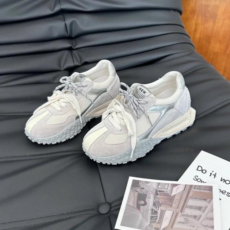 Shoes Korean platform pink Forrest Gump shoes 2025 new versatile breathable casual sports German training dad shoes