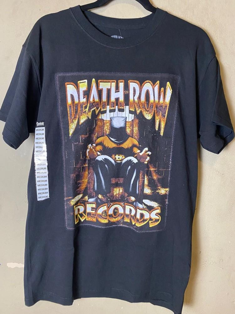 DEATH ROW RECORDS Execution Chair 90's Hip Hop Black Graphic Streetwear Tee-NWT Unisex T-Shirt