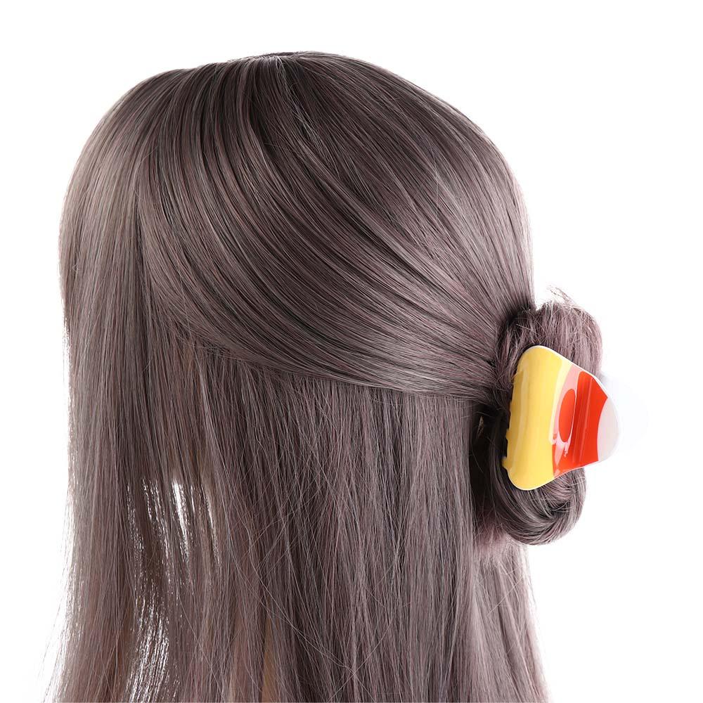 Fashion Halloween Pumpkin Hair Claw Pumpkin Korean Style Ghost Claw Clip Acrylic Shark Clip Pumpkin Crab Clip Female/Girls