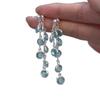 Pinkdudu Elegant Glass Bead Tassel Earrings Convertible Luxury Stud Earrings for Women Designer Versatile Jewelry PD2326
