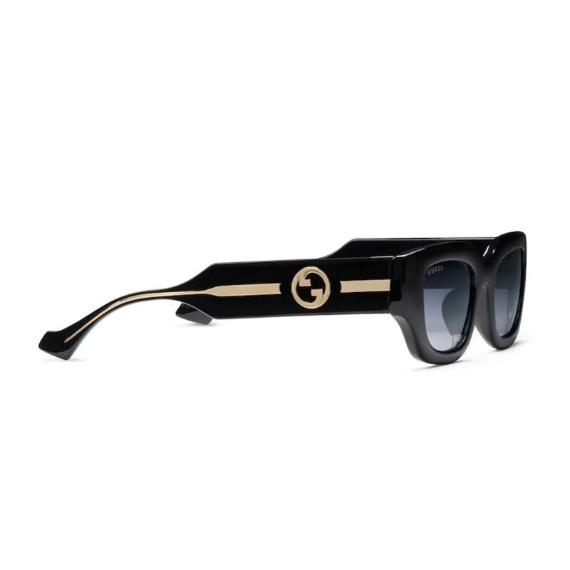 GUCCI Gg Rectangle-frame Sunglasses Women's Black