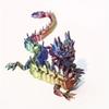 3D Geprint Gewrichts Draak Figuur Kristal Flexibel Draak Ornament Huis Kantoor Bureau Decor Ambacht Kerst Vakantie Cadeau
