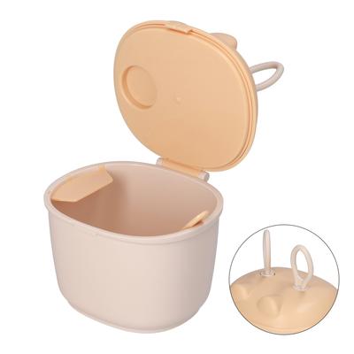 Portable Baby Milk Powder Box Bunny Ears Shaped Food Snack Storage Sealed PP Box With Spoon
