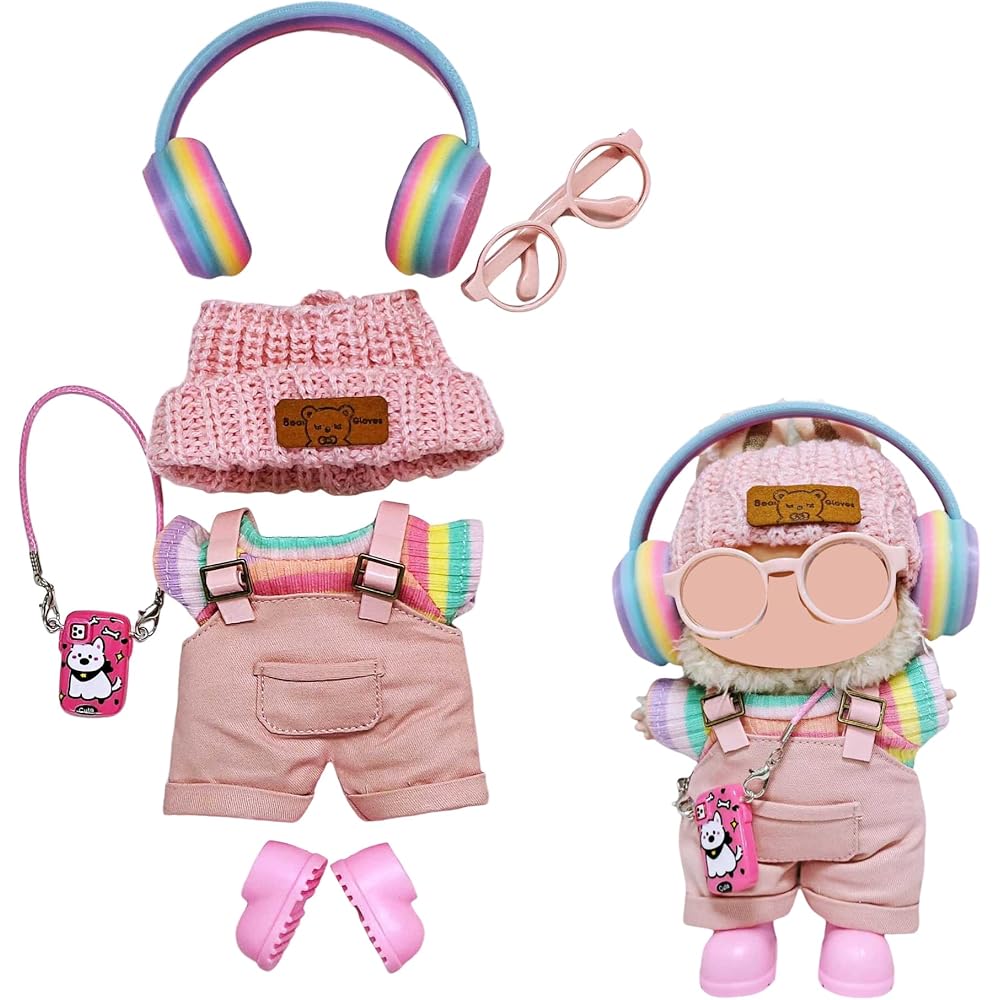 

HXLGR Doll Fashion Set 15-17cm Blanket Outfit Clothes Accessories for Dolls Rainbow