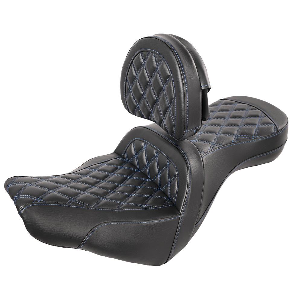 Softail Streetfighter Seat Cushion with Backrest for Harley-Davidson 18-25