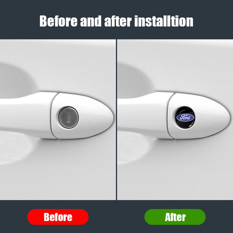 Auto Schloss Schlüsselloch Aufkleber Türschloss Schutz Auto Aufkleber Für Ford Focus Mondeo Kuga Fiesta MK7 Escort Explorer Edge 2 4 MK2 MK4