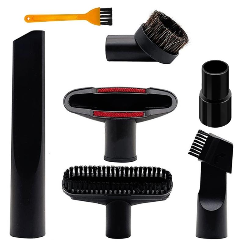 7Pcs Vacuum Cleaner Accessories Floor Brush Floor Brush Dust Brush Sofa Bed Suction Nozzle Brush Head Replacement