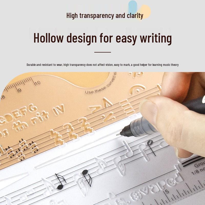 ROCKHOUSE Musiktheorie-Lineal: Notenschrift & Leseführer