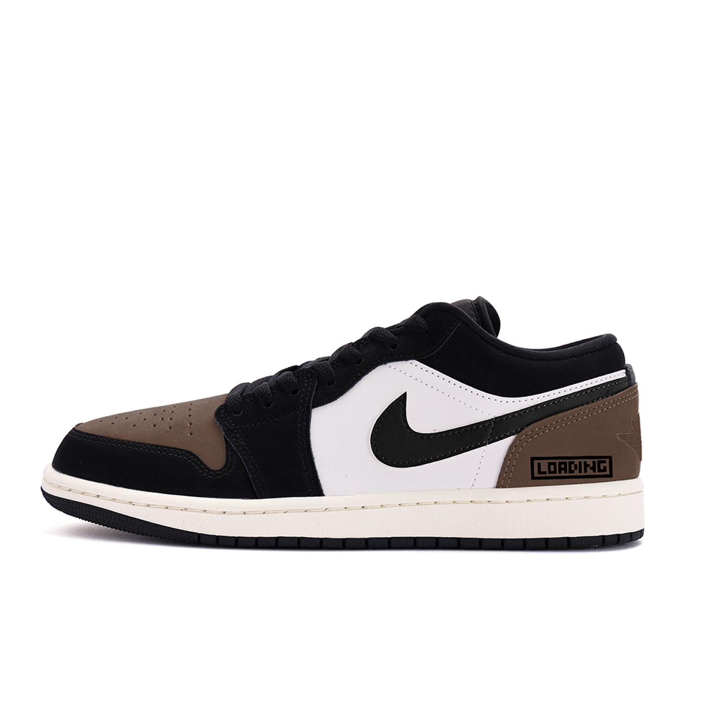 

Jordan Air Jordan 1 Low top Vintage Basketball Shoes Unisex Black White II3788-003(Team59-) 44.5