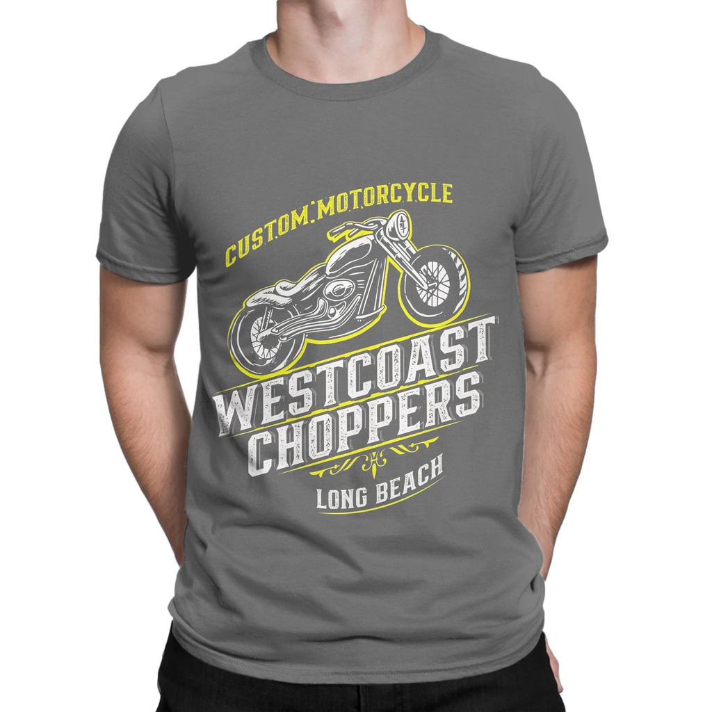 WWest Coast Choppers Custom Motorrad Long Beach Lustiges Grafik 100% Baumwolle T-Shirt West Coast Choppers T-Shirts Oberteile Für Unisex