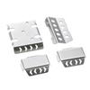 Stainless Steel Metal Bumper Chassis Armor Protection Skid Plate for LC79 1/10 86160 RC Car Upgrade OP Accessories
