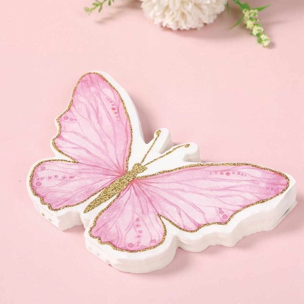 20Pcs Party Napkins Butterfly Paper Napkins Printed Decorative Napkins  Weddings Birthdays