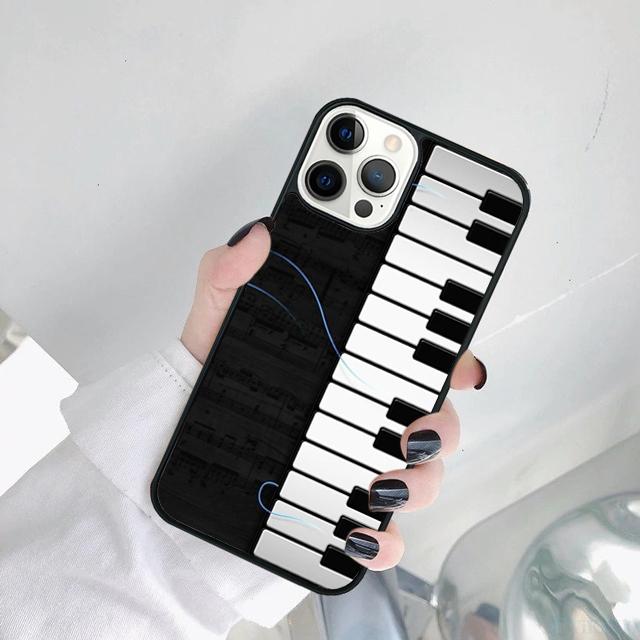 Hudební klavírní klávesa Pouzdro na telefon Kryt Pro iPhone 17 Air 15 16 14 11 12 13 Pro MAX Plus