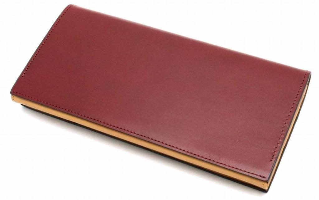 Paul Smith Tab Leather Long Wallet in Wine Men's Multi-Stripe