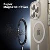Magnetische durchsichtige Hülle für iPhone 16 15 14 13 11 12 Pro Max Plus Transparente Hülle Kabellose Ladeabdeckung Kompatibel mit Magsafe