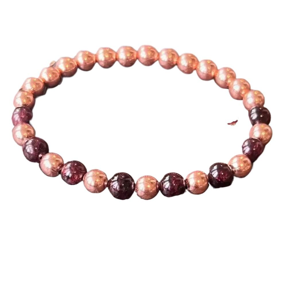 Handmade Opal Beaded Bracelet, Elastic Stretch Rope Natural Gemstone Bead Bangle Jewelry