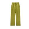 Spring New Arrival Mop Pants Linen Blended Stretch High Waist Wide Leg Pants 9929140 3067352