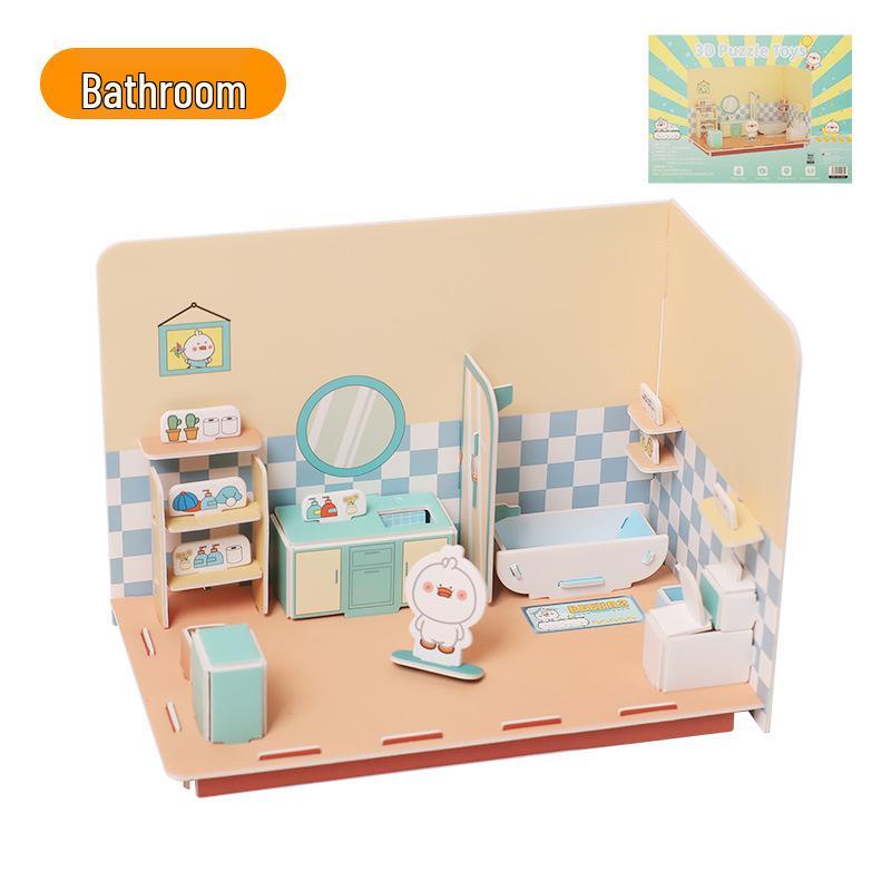 3D Пазл Тихая Книга: Развивающая игрушка для девочек, 3-6 лет