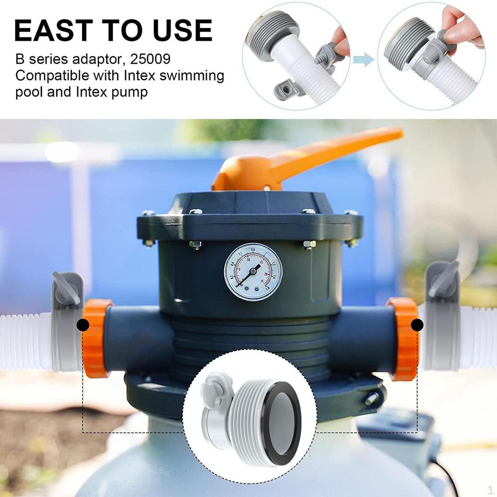 Hose Conversion Adapter Pool Accessories Fitting Replaces Part for