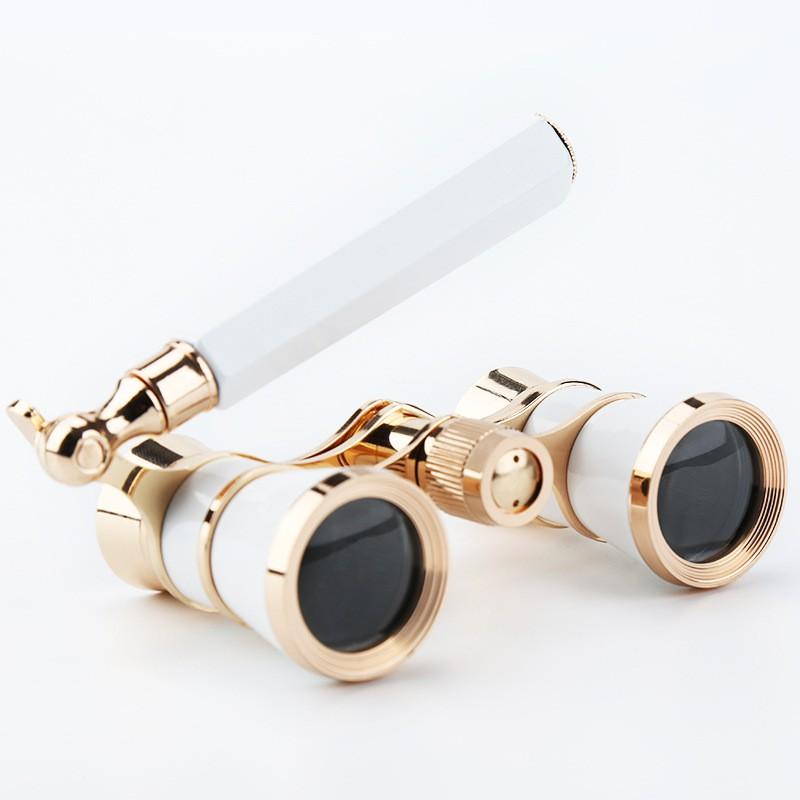 Compact Opera Binoculars Theater Concert Viewing Mini Pocket Scope Vintage Style Handheld