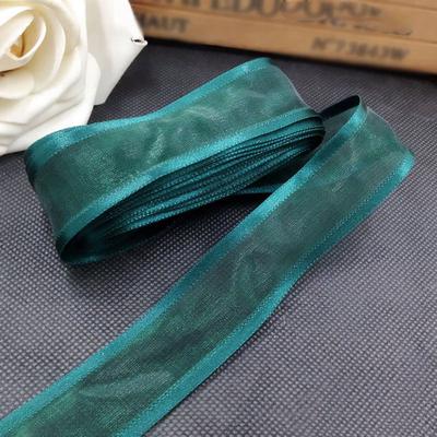 Fashion 5M Party Decoration For Wedding Organza Ribbon Satin Edge Popular 1PC Gift Wrapping Ribbon DIY Hair Bows 25mm High Quality Handmade