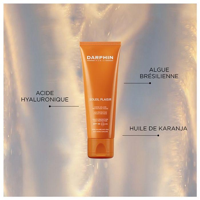 Crème Solaire - Darphin - Soleil Plaisir - SPF 50 - 50 Ml - Anti-âge - Protection UV
