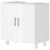 Bathroom Under Sink Cabinet For Basin Without Or With Pedestal High Gloss White