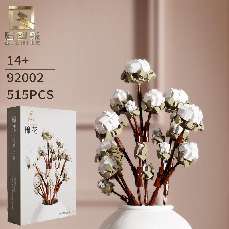 Plastic Blocks Simulation Flowers Building Bricks Eternal Plant Preserved Rose Artificial Bamboo Adult Toy Mom Gift Girl Present
