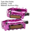 1Pair Road Bike Pedals Anti-rust Large Surface Bike Supplies Aluminum Alloy Bicycle Pedals