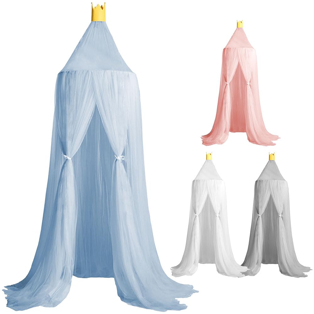 Canopy Curtain with Hanging Easy Mosquito Baby Crib Super Cute Gauze Mosquito Interior Celebration Gift life_mart [2.4m Set, Installation, Tent]