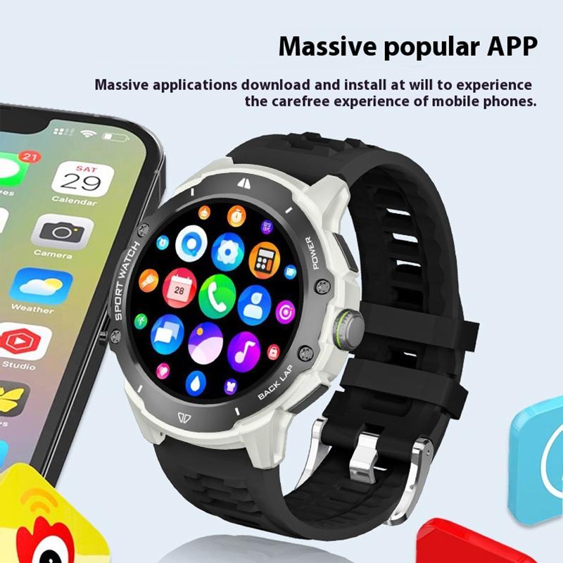 SCIONE Smart Touch Screen Watch Full Netcom 5G Card HD Color Screen Bluetooth Call Smart Watch