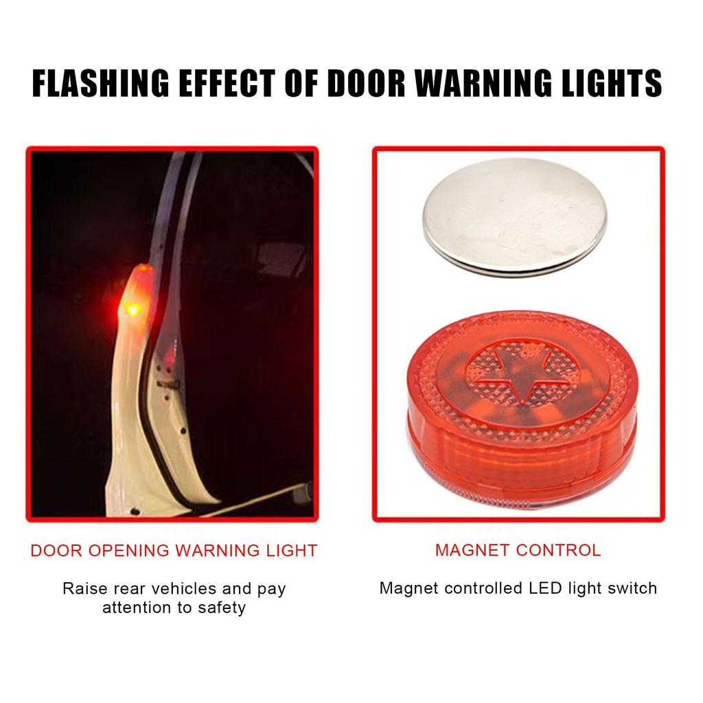 Car Door Warning Light - Car Door Safety LED Warning Light, Safety Light, Strobe