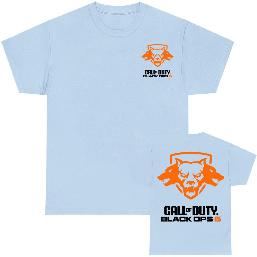 Streetwear Hip Hop Men Women Tees BO6 Call of Duty Black Ops Game Printing Tshirts Cotton Short Sleeve O-neck T-shirt Unisex Top