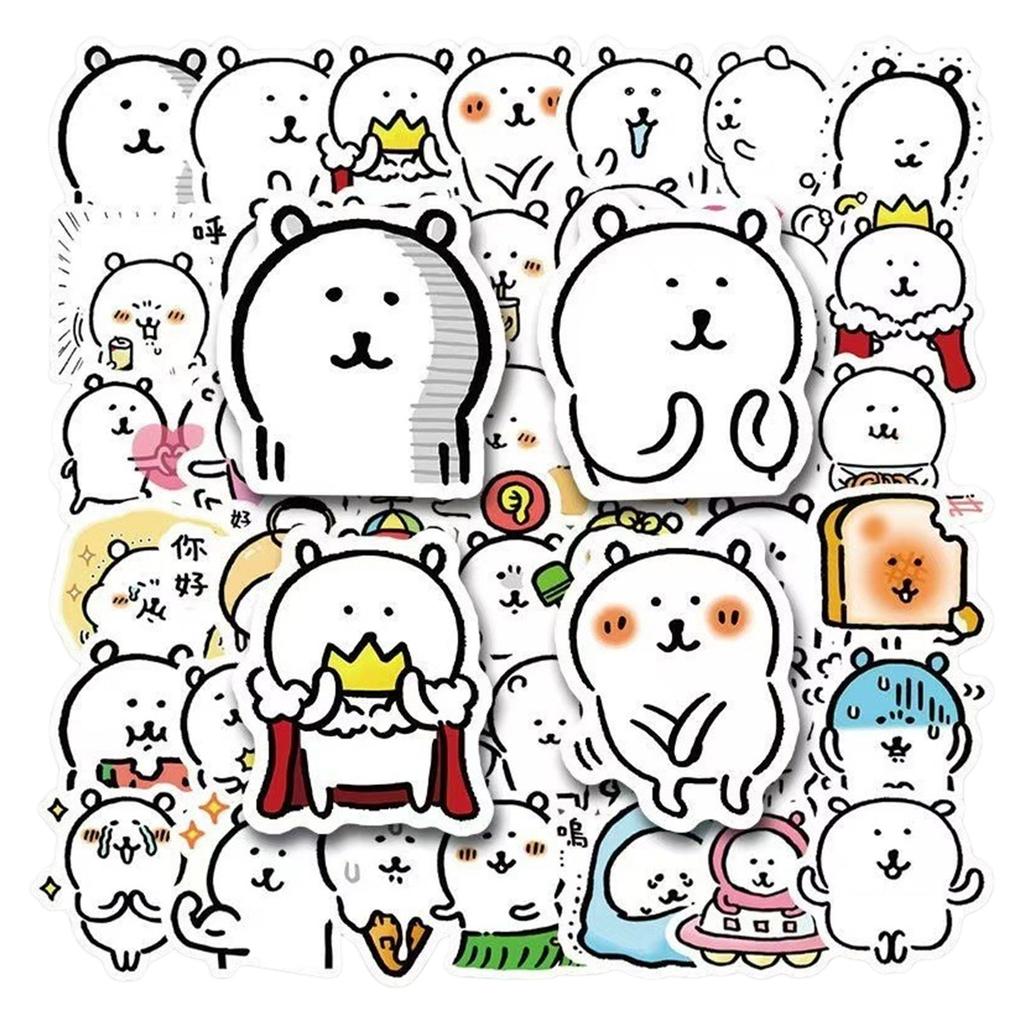 Multifunction Notebook Account Journaling Supplies Decoration Stickers Adorable Anime Sticker Water Cup Decorative Small Sticker