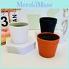 Black Plastic Plant Pot With Foam Insert For Desktop Flower Display